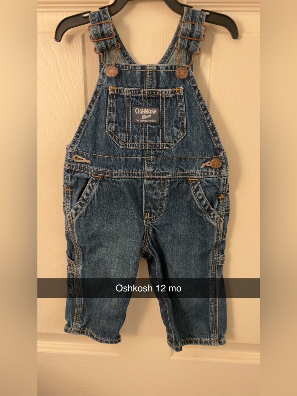 OshKosh B'gosh Classic Denim Overalls in Blue
